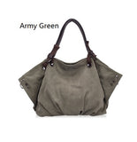 One Shoulder Lady Canvas Large Capacity Canvas Tote Bag