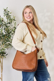 Elegant Weaved Vegan Leather Handbag