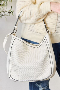 Elegant Weaved Vegan Leather Handbag