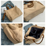 Extra Large Durable Casual Nylon Canvas Tote Bag For Women