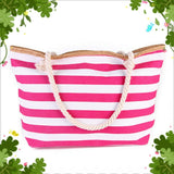 Striped Mori Women's Shopping Bag Beach Bag