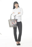 DreamButterfly - Pewter Leather Premium Handbag