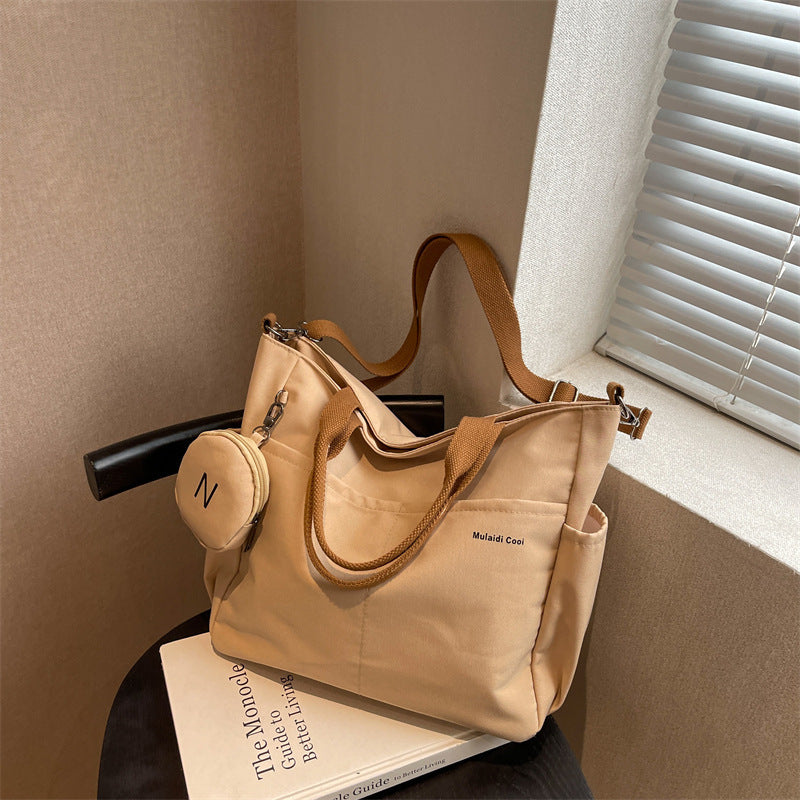 Extra Large Durable Casual Nylon Canvas Tote Bag For Women