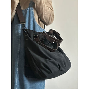 Japanese-style Retro Large Capacity Workwear Canvas Bag